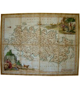 Carta geografica dell'Isola di Sardegna