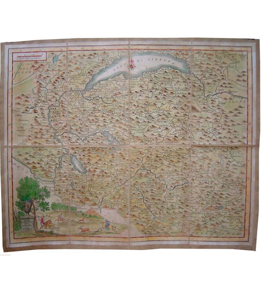 Carta geografica del Ducato di Savoia