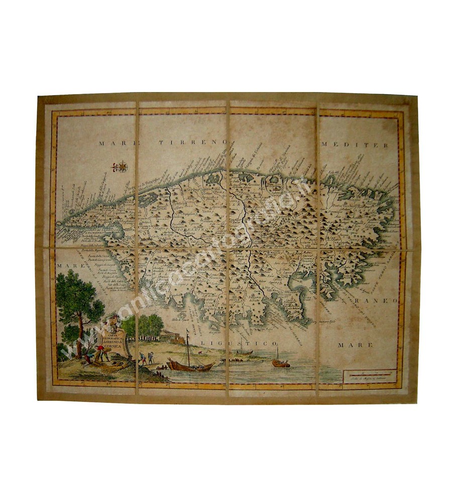 Carta geografica del Regno di Corsica