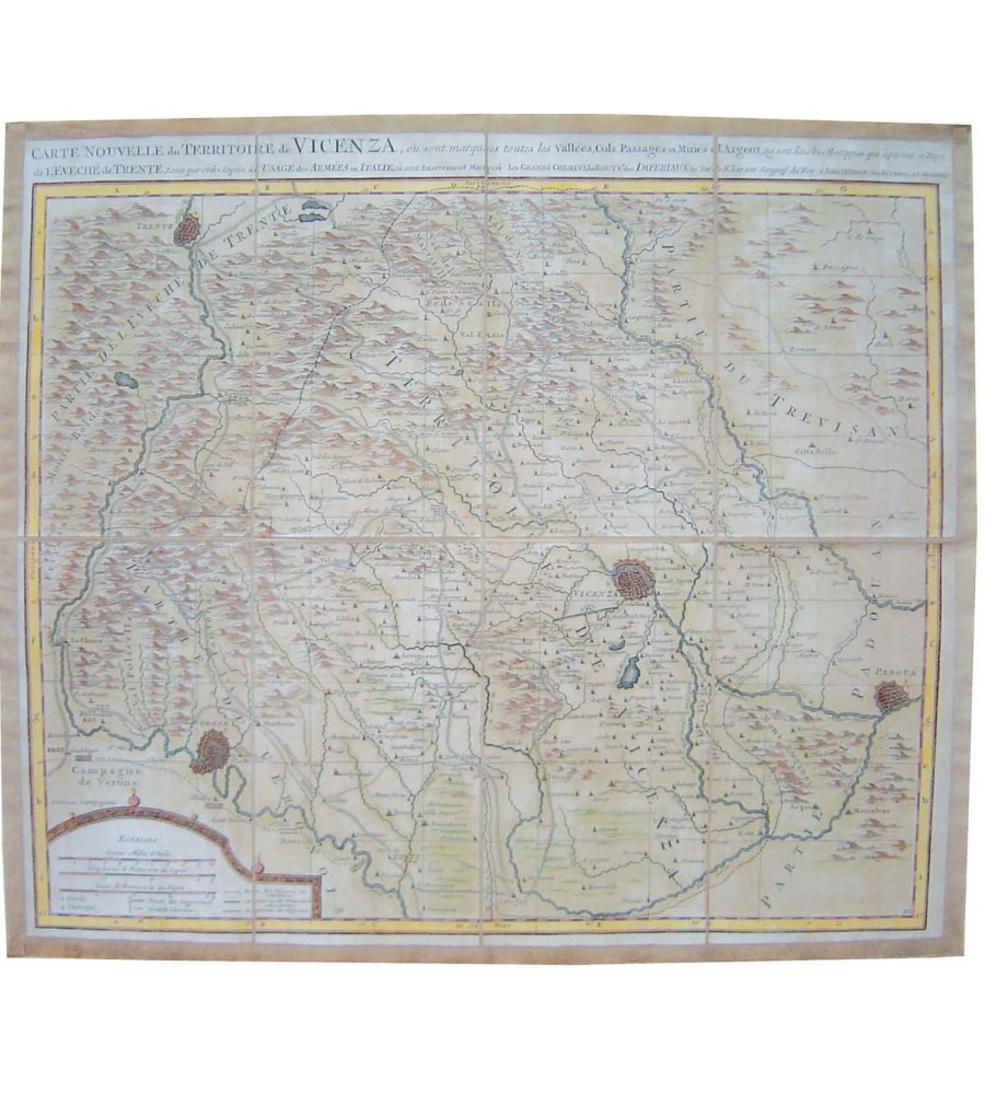 Carte nouvelle du territoire de Vicenza