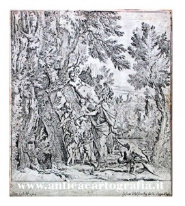 P. Testa, Venere porta le armi ad Enea, 1640 ca, acquaforte